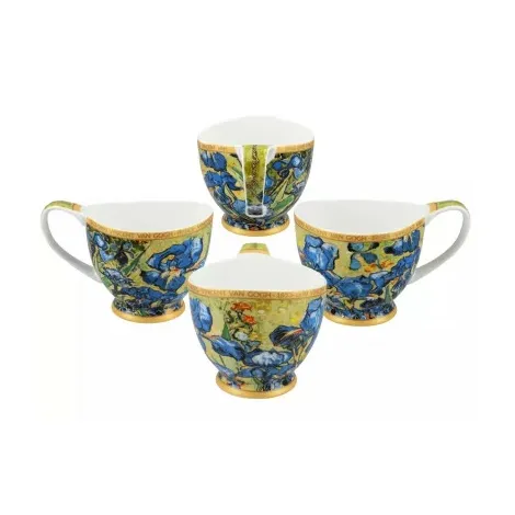 Filiżanka Big Vanessa Carmani 350ml ze spodkiem - V. van Gogh, Irysy - 3